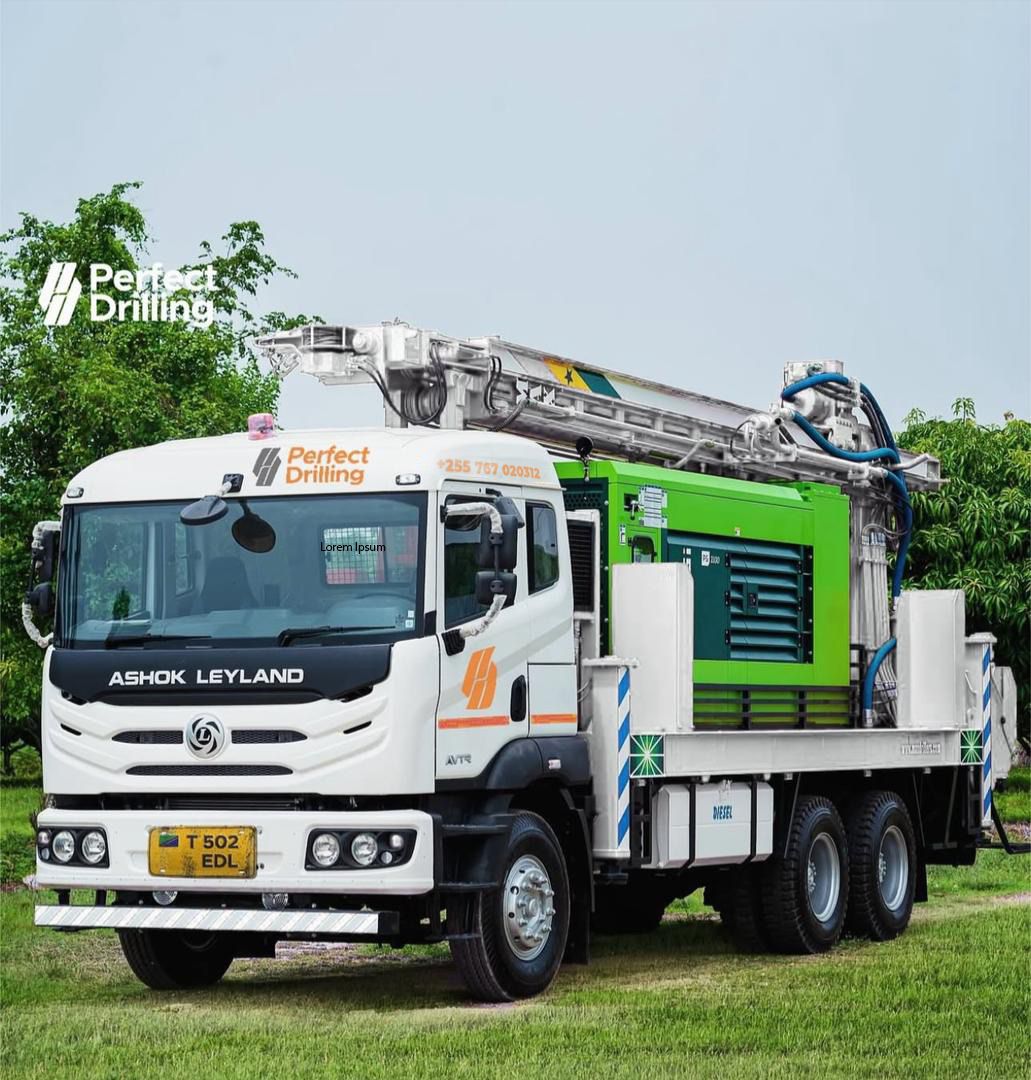 Industrial water well drilling project Tanzania